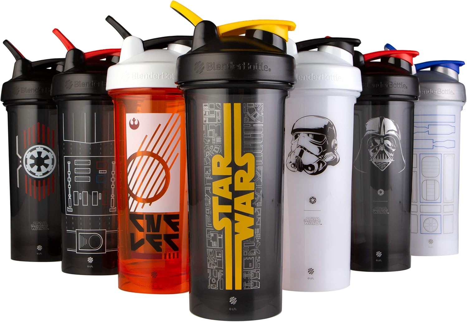 image:imageBlenderBottle Justice League ProSeries Tritan Shaker Bottle 28 oz RedBlackDarth Vader Helmet