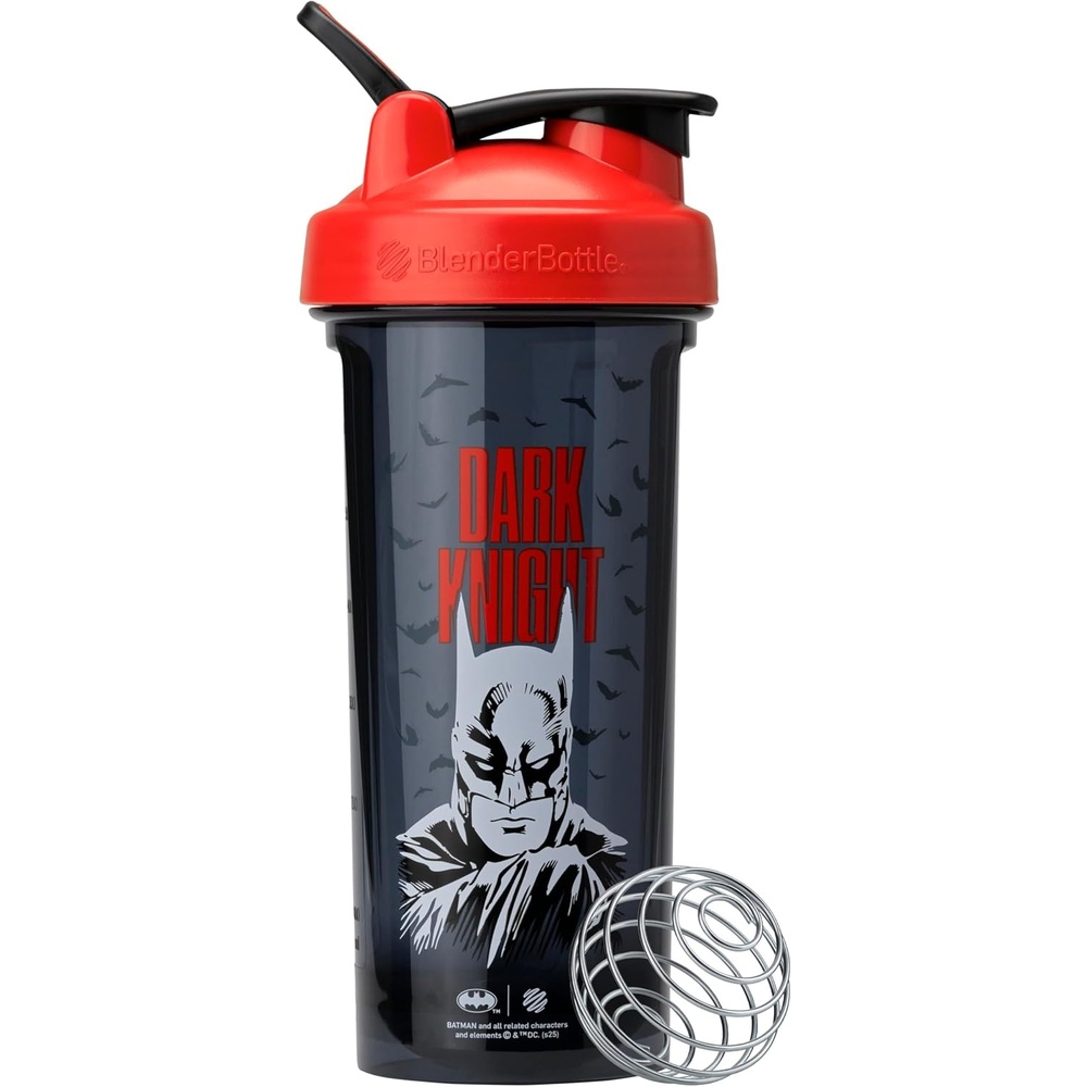 image:imageBlenderBottle Justice League ProSeries Tritan Shaker Bottle 28 oz RedBlackFullColor RedBlack