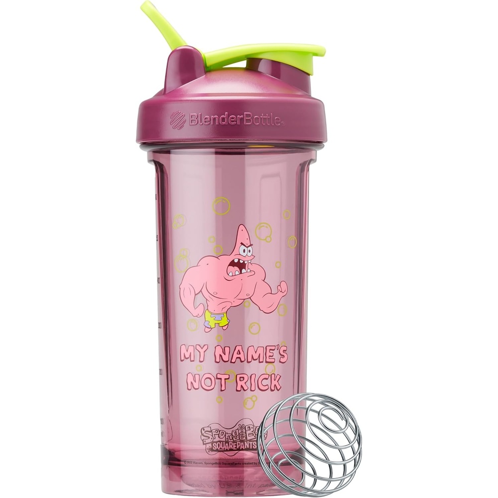 image:imageBlenderBottle Justice League ProSeries Tritan Shaker Bottle 28 oz RedBlackMy Names Not Rick