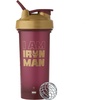 BlenderBottle Marvel Classic V2 Plastic Shaker Bottle 28 oz Metallic Brown(Iron Man)