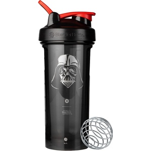 BlenderBottle Justice League ProSeries Tritan Shaker Bottle 28 oz Red/Black(Darth Vader Helmet)